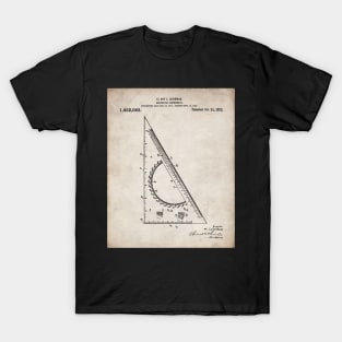 Architectural Engineer Patent - Graduation Office Art - Antique T-Shirt